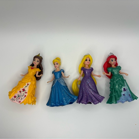 Polly Pocket Disney Princess Dolls Clip-On Dresses Lot (2009) Vintage - Picture 3 of 6